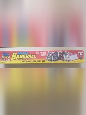 Topps - 1991 - MLB - Micro Mini - Complete Set (792 Cards) - Factory Sealed